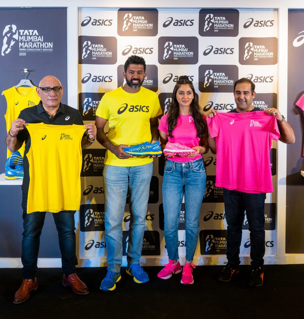 Procam MD Anil Singh, Tennis Star Rohan Bopanna, Nikita Dutta launched the ASICS Race-Day T-shirt and the limited-edition GEL-Nimbus 22