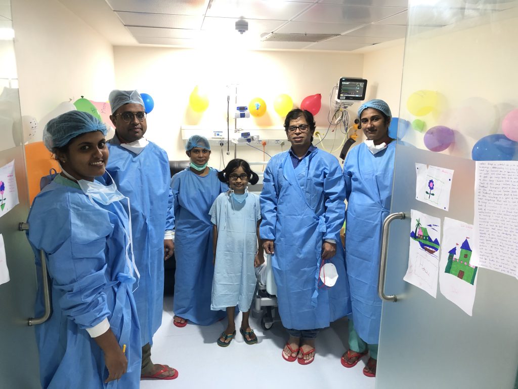 Prerna with doctor team