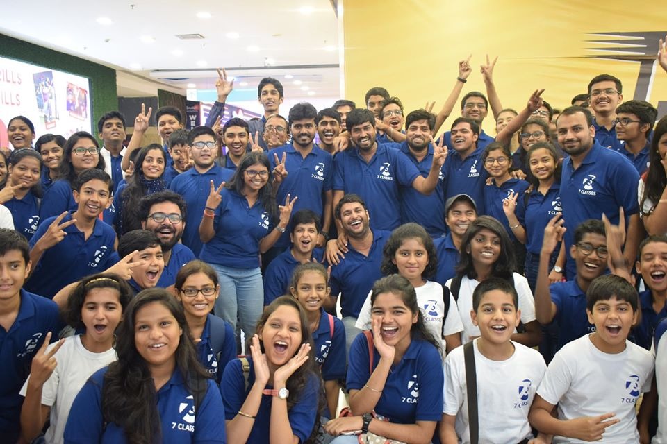 With Students during Super30 movie screening