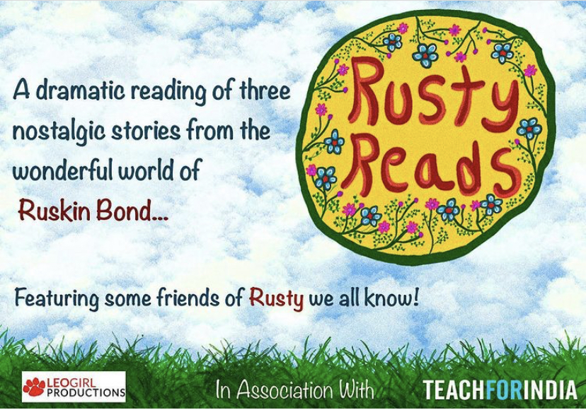 #RustyReads with Ruskin Bond - A fundraiser presented by Leogirl Productions and Teach For India