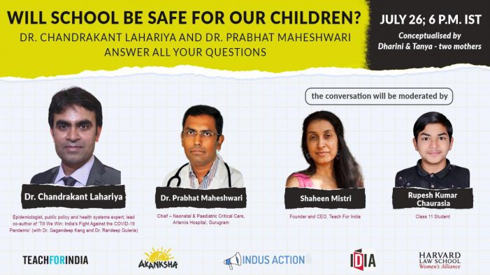 As some schools reopen across the country, health experts to answer questions on the safety of children