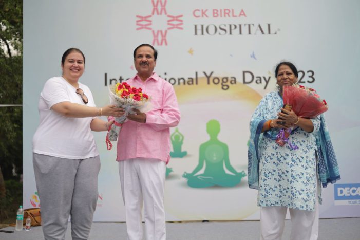 CK Birla Hospital® celebrates International Yoga Day, inspiring residents to #UnlockTheInnerCreativity through yoga