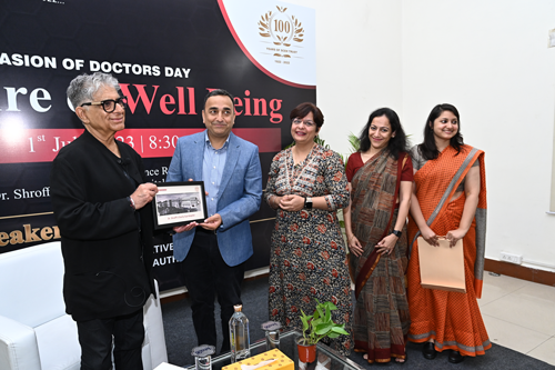 A Glimpse into the Future of Wellbeing: Dr. Deepak Chopra addresses the importance of well-being at Dr. Shroff’s Charity Eye Hospital on occasion of Doctor’s Day