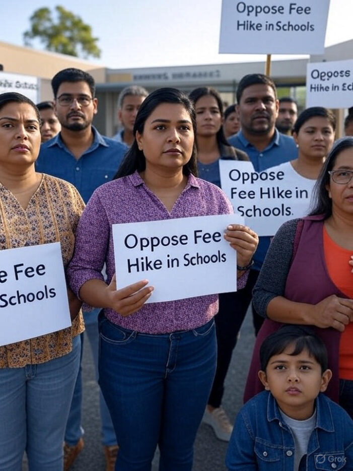 Parents Protest at Jantar Mantar Against Arbitrary Fee Hikes in Delhi Private Schools