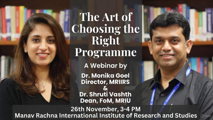 The Art of Choosing the Right Programme: Join Our Exclusive Webinar on November 26