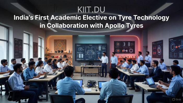 KIIT-DU Launches India’s First Academic Elective on Tyre Technology in Collaboration with Apollo Tyres