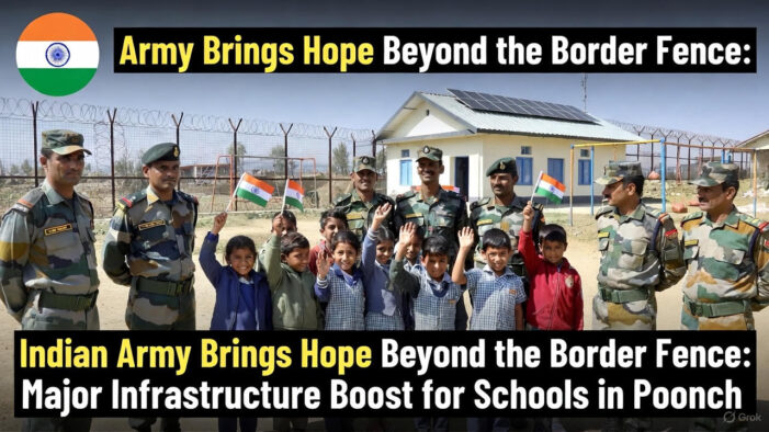 Indian Army Brings Hope Beyond the Border Fence: Major Infrastructure Boost for Schools in Poonch