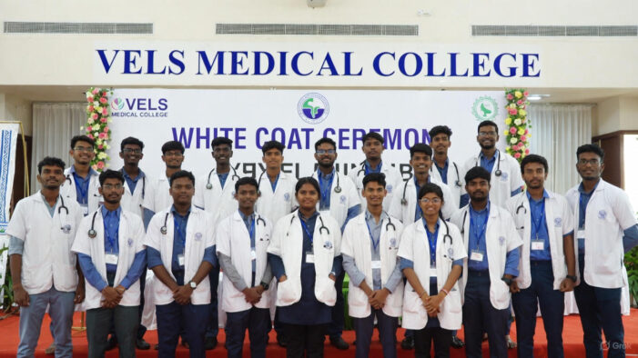 A New Chapter Begins: White Coat Ceremony at VELS Medical College & India’s Expanding Medical Education