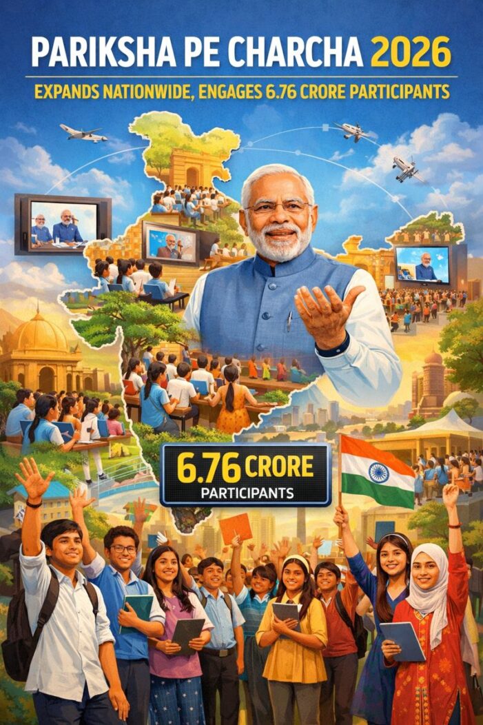 Pariksha Pe Charcha 2026 Expands Nationwide, Engages 6.76 Crore Participants