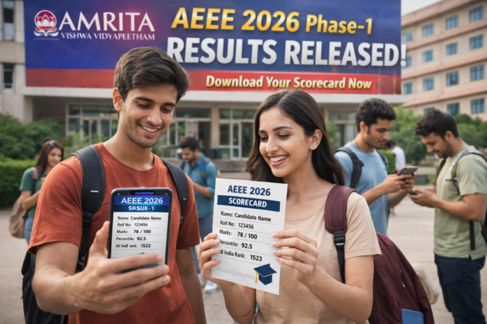 AEEE 2026 Phase-1 Results Released; Candidates Can Now Download Scorecards