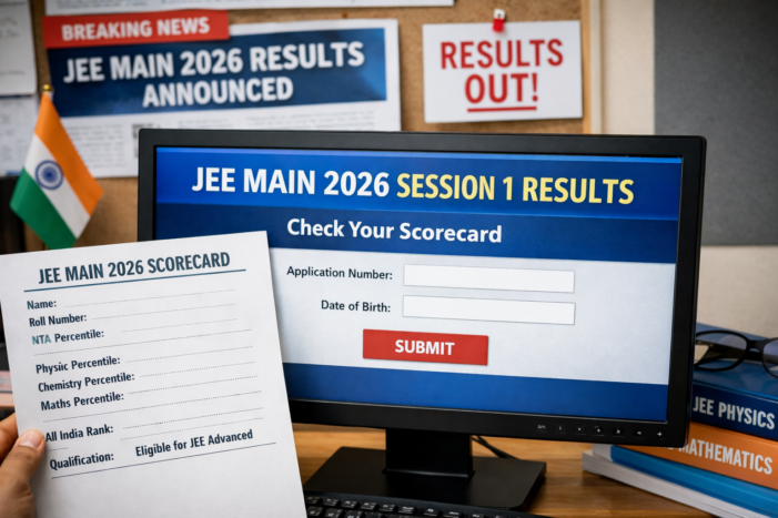 JEE Main 2026 Session 1 Results Declared by National Testing Agency