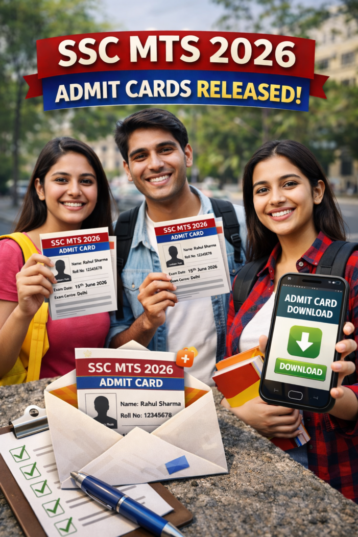 SSC MTS 2026 Admit Cards Released