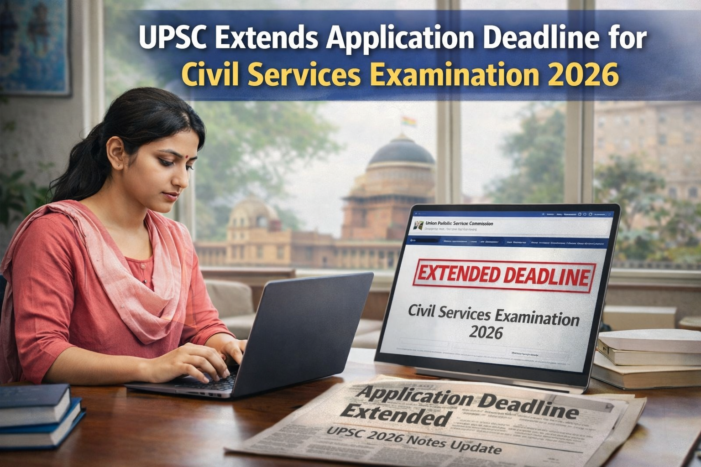 UPSC Extends Application Deadline for Civil Services Examination 2026