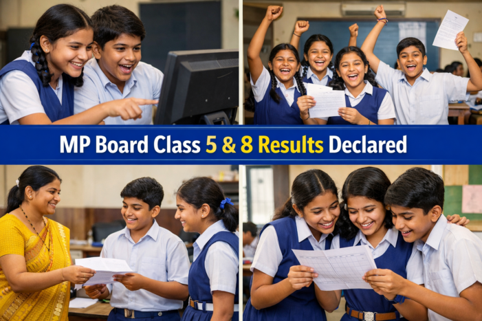 MP Board Class 5 & 8 Results Declared with Improved Performance