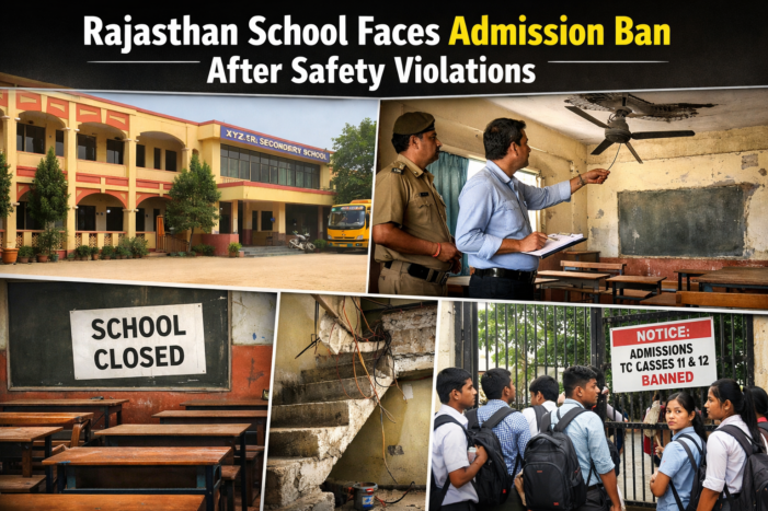 Rajasthan School Faces Admission Ban After Safety Violations