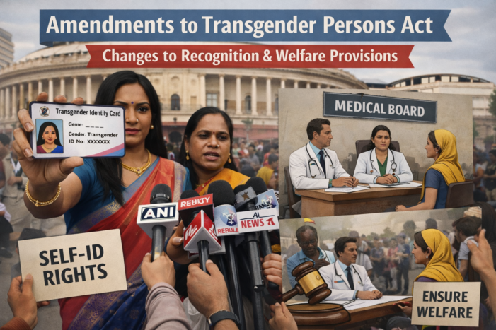 Proposed Amendment to the Transgender Persons Act Introduces Changes to Recognition and Welfare