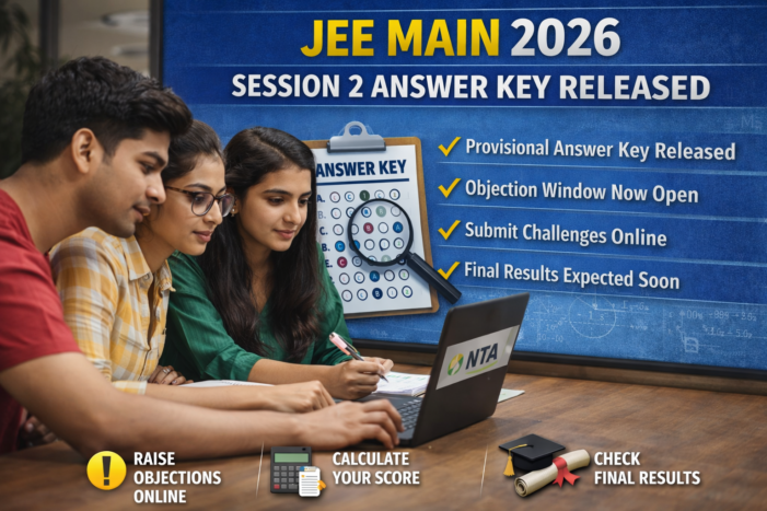 JEE Main 2026 Session 2 Answer Key Released