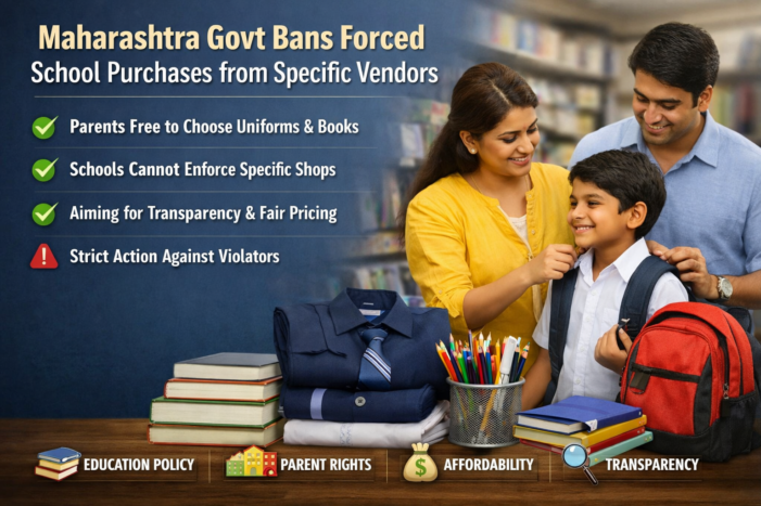 Maharashtra Govt Bans Forced School Purchases from Specific Vendors