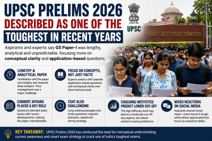 UPSC Prelims 2026 Described as One of the Toughest in Recent Years