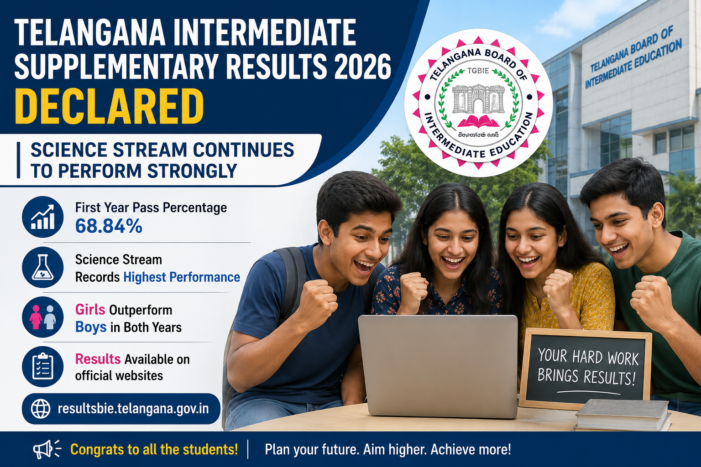 Telangana Intermediate Supplementary Results 2026 Declared; Science Stream Continues Strong Performance