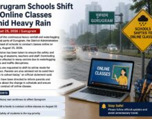 Gurugram Schools Shift to Online Classes Amid Heavy Rain and Waterlogging