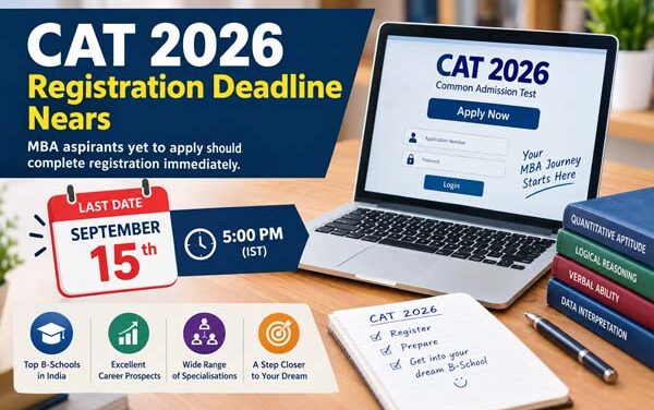 CAT 2026 Registration Deadline Nears: MBA Aspirants Must Apply by September 15