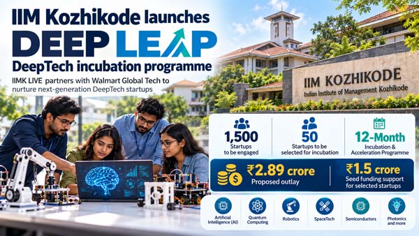 IIM Kozhikode Launches DEEP LEAP DeepTech Incubation Programme