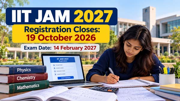 IIT JAM 2027 Registration Closes Today, October 19; Check Exam Date and Application Details
