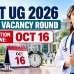 NEET UG 2026 Stray Vacancy Deadline