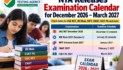 NTA Releases Examination Calendar 2026-27: Check UGC NET, JEE Main, NIFT, CMAT and CUET PG Dates