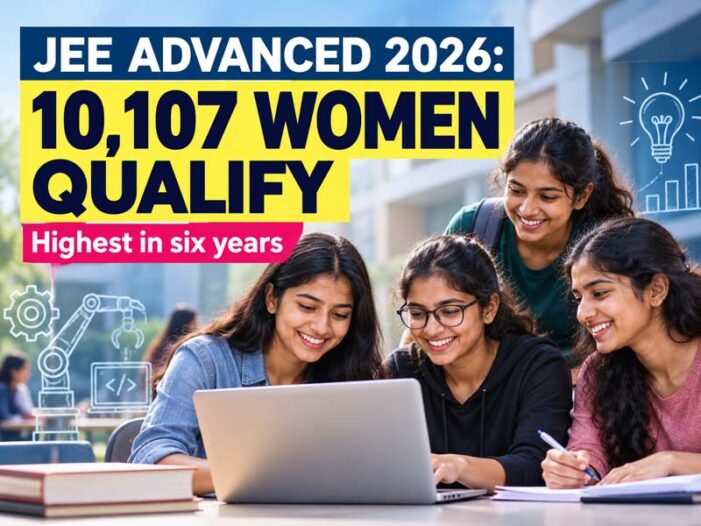JEE Advanced 2026: Women Qualifiers Cross 10,000 for the First Time in Six Years
